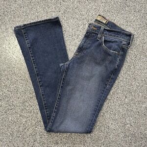Vintage Old Navy Mid Rise Bootcut Jeans Womens 4 Long 27x33 Medium Wash Stretch